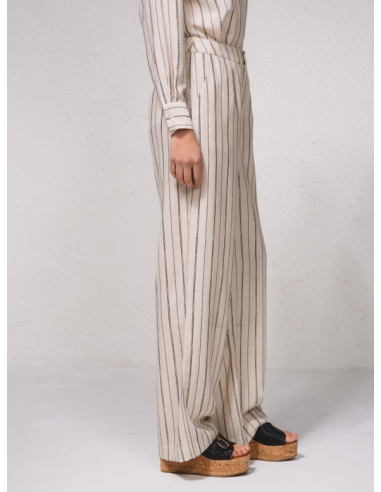 Pantalon fluide Rayé 259104