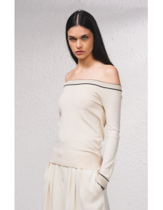 Pull avec épaules dégagées 259357