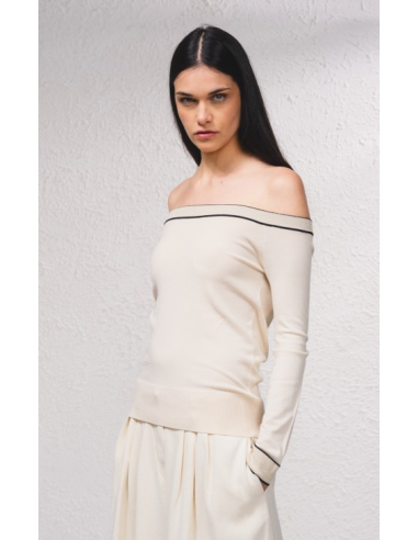 Pull avec épaules dégagées 259357