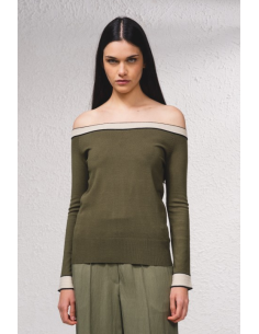 Pull avec épaules dégagées 259357 2