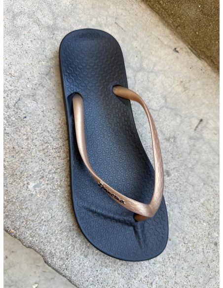 Tong femme ANAT Noir/Gold