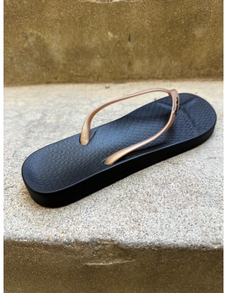 Tong femme ANAT Noir/Gold