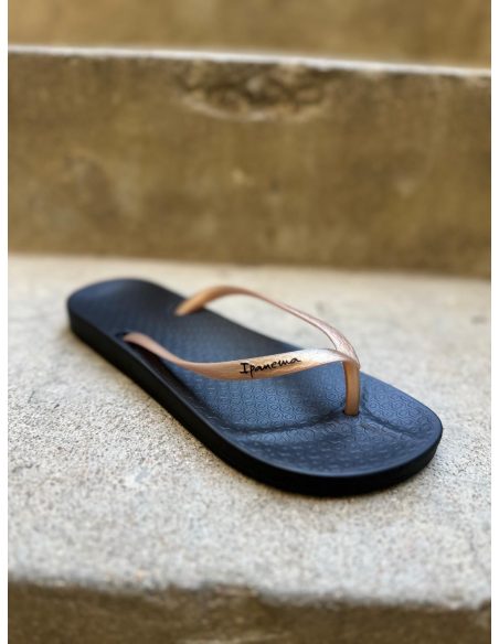 Tong femme ANAT Noir/Gold