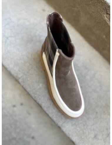 Chaussure JAZZ blanc et carreau