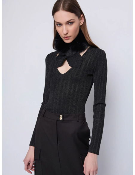 Pull Avec col fourrure 53032