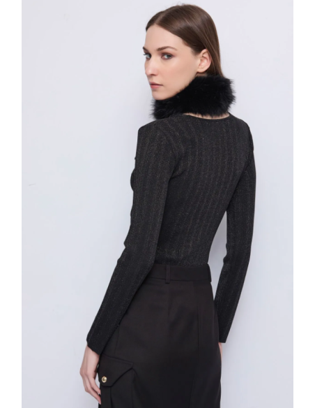 Pull Avec col fourrure 53032