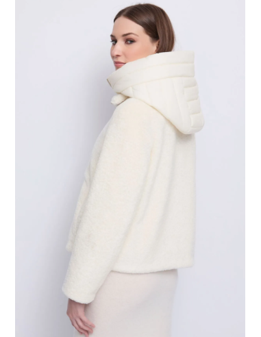 Blouson en Bouclette Avec Capuche 39002