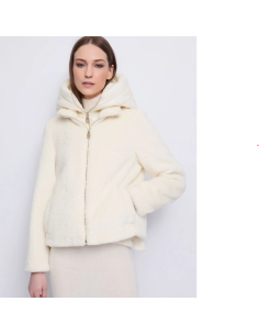 Blouson en Bouclette Avec Capuche 39002