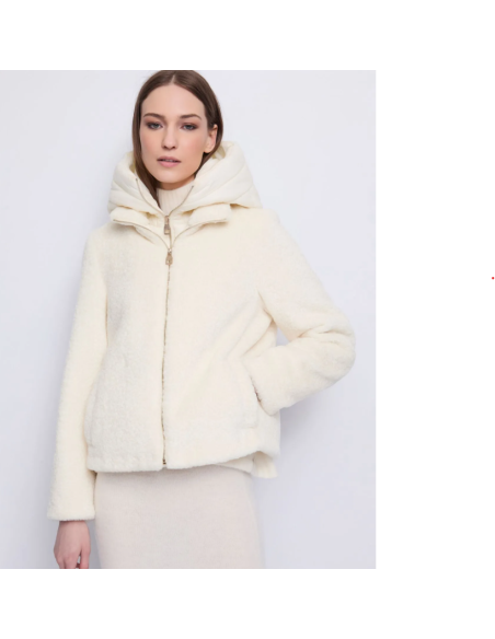 Blouson en Bouclette Avec Capuche 39002