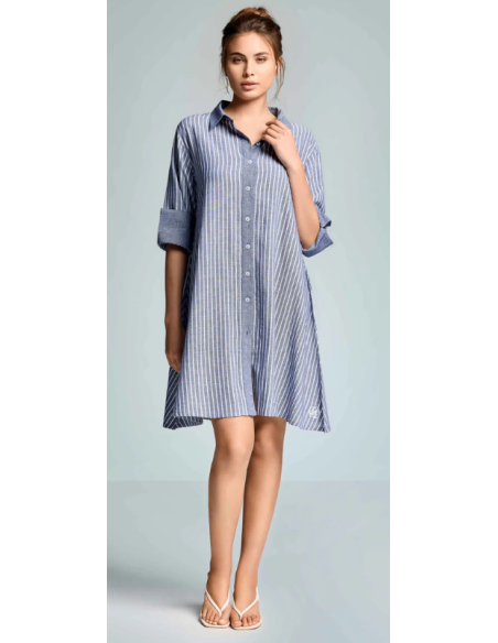 Robe 60% Viscose et 40% Lin 26.031