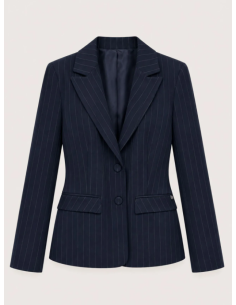 Blazer en viscose à rayures 35033