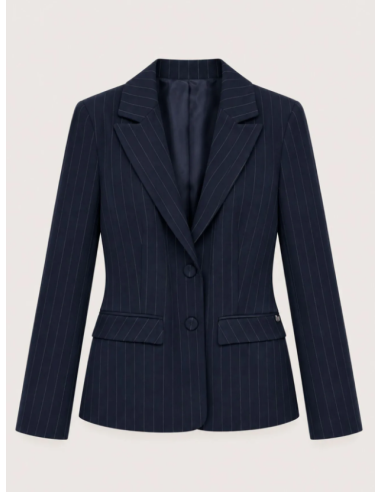 Blazer en viscose à rayures 35033