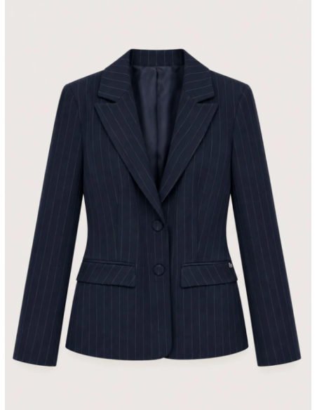 Blazer en viscose à rayures 35033