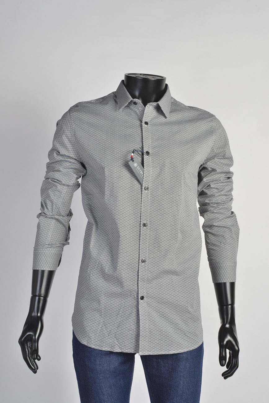 Chemise Geometric Stretch Poplin