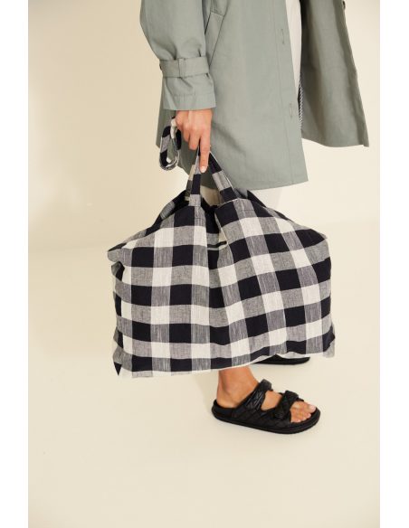 SAC CABAS À CARREAUX 34919