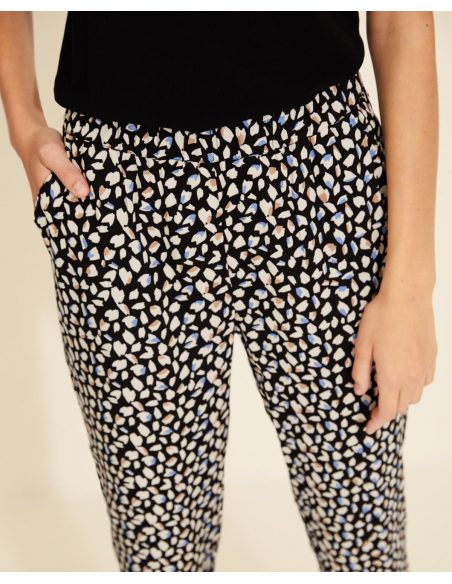 PANTALON FLUIDE AVEC IMPRIMÉ 34862