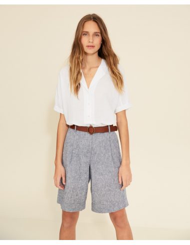 CHEMISE À MANCHES JAPONAISES BLANC 34373