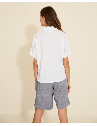 CHEMISE À MANCHES JAPONAISES BLANC 34373