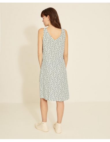 ROBE FLUIDE AVEC POCHES VERT 34837