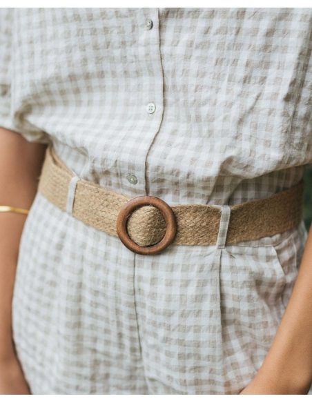 CEINTURE EN JUTE TRESSÉ 34920