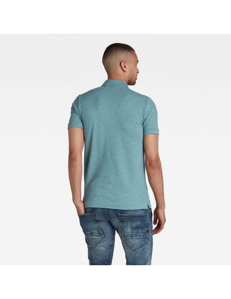 Polo s/s Douda 11595 gris et vert