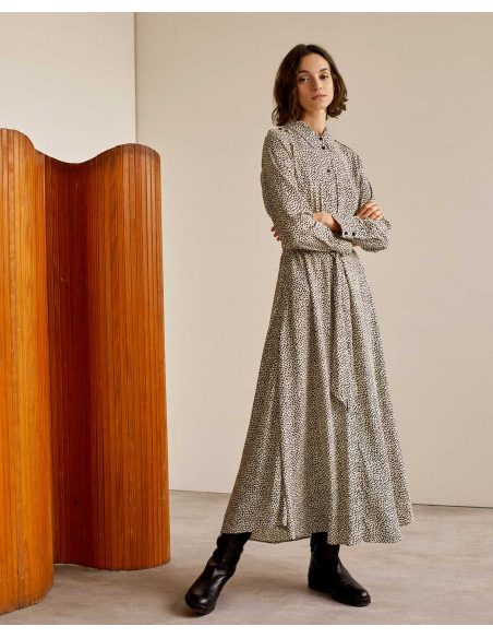 Robe col chemise 35814