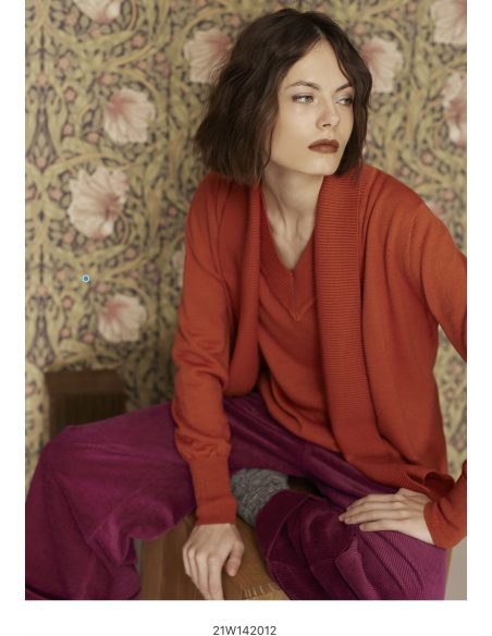 Gilet Orange & Noir Ecru 142012