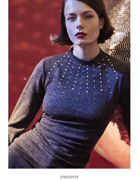 pull Gris sombre 220174