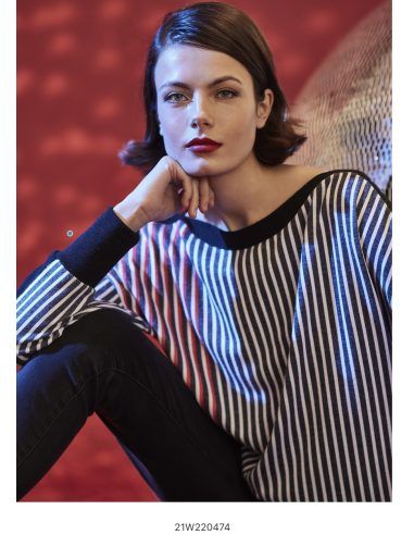 chemise Gris sombre rayé 220474