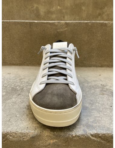 Basket homme JOHN white oliv