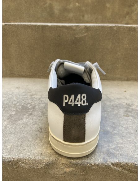 Basket homme JOHN white oliv