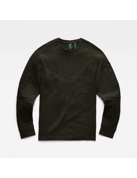 Pull structure en maille col rond 20676