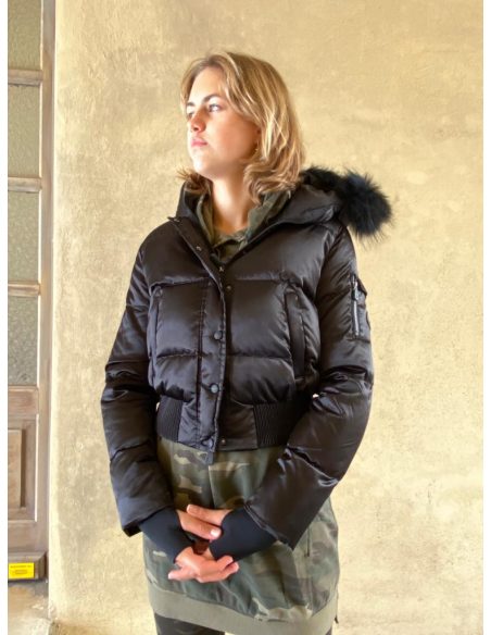 Doudoune bomber effet satin MINA 5926