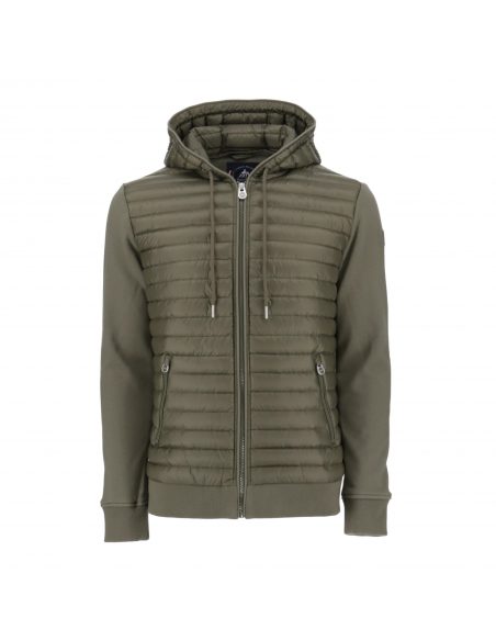 Veste GUMMI jersey doudoune kaki