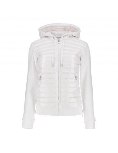 Veste CANDY jersey doudoune blanc