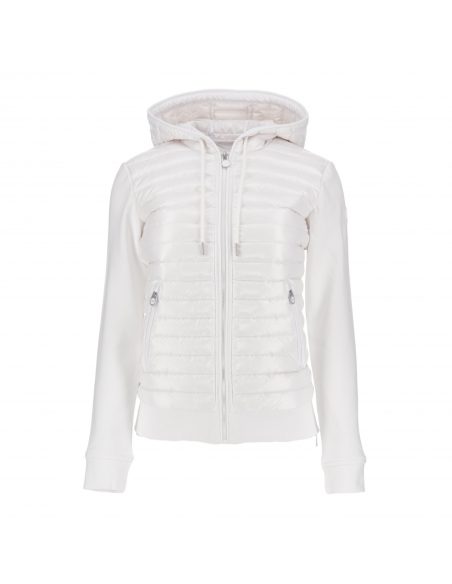 Veste CANDY jersey doudoune blanc