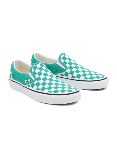 VANS SLIP-ON CHERCKERBOARD GREEN PIPPERMINT