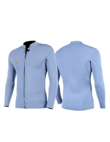 VISSLA SOLIDE SET TOP FRONT ZIP 2MM