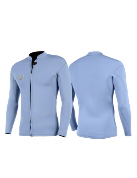VISSLA SOLIDE SET TOP FRONT ZIP 2MM