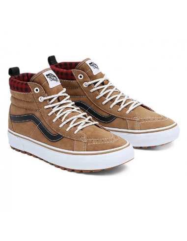 VANS SK8-HI MTE-1 PLAID BROWN/BLACK
