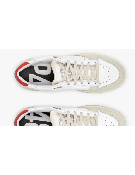 Basket Homme MASON white Red