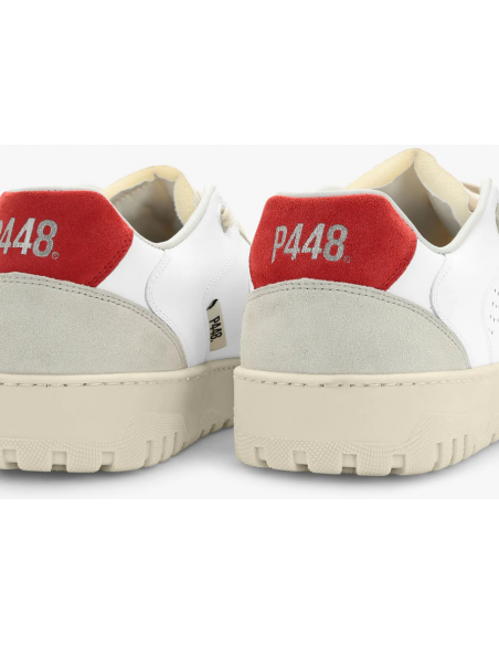 Basket Homme MASON white Red