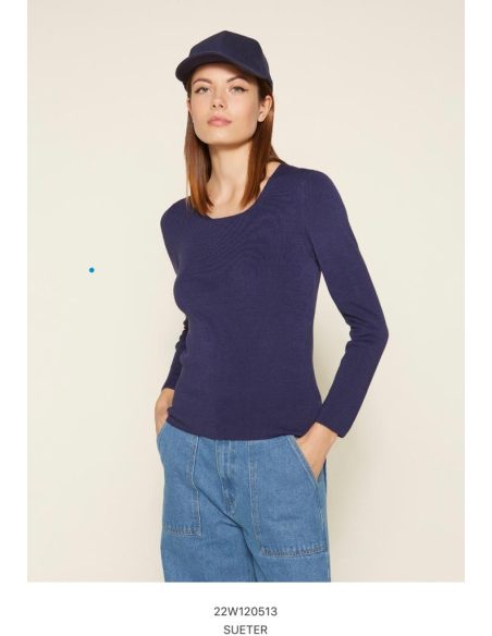 Pull Noir et bleu 120513