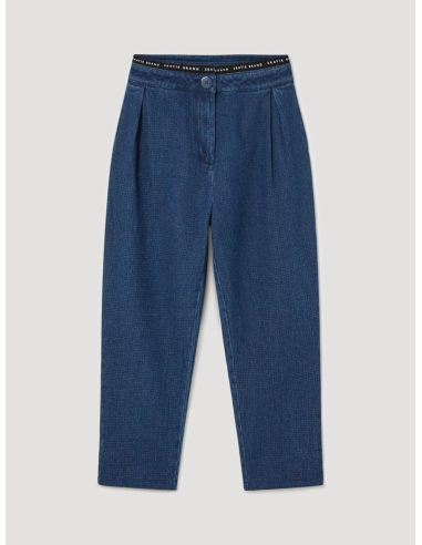 Pantalon Denim Jacquard S05P86