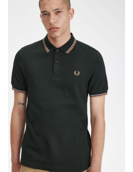 Polo manches courtes avec liserés 3600