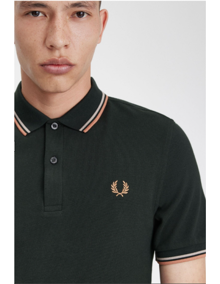 Polo manches courtes avec liserés 3600