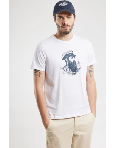 Tee Shirt Sérigraphié 773 Marin à casquette