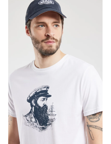 Tee Shirt Sérigraphié 773 Marin à casquette