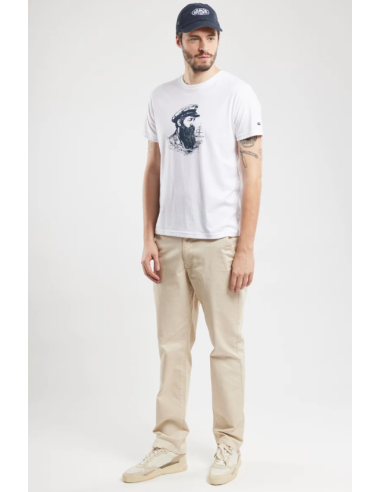 Tee Shirt Sérigraphié 773 Marin à casquette