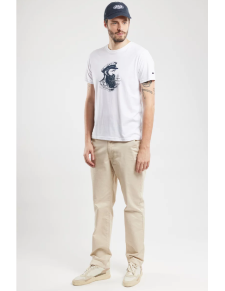 Tee Shirt Sérigraphié 773 Marin à casquette